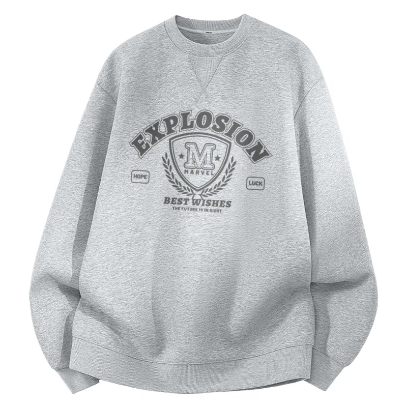 Детский свитшот с круглым вырезом Heavyweight Air Layer Heather Gray (Blaze Upward) MINISO, Heather Gray