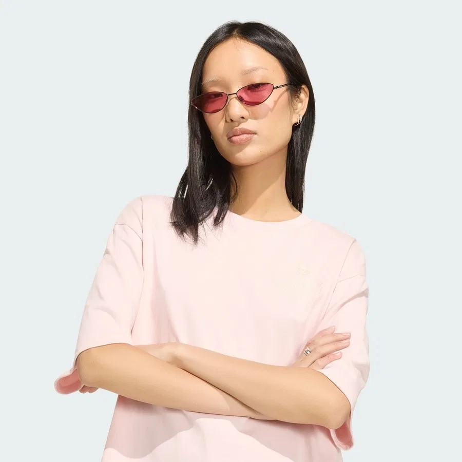 Футболка с принтом GFX Tee adidas, Розовый — фото 4