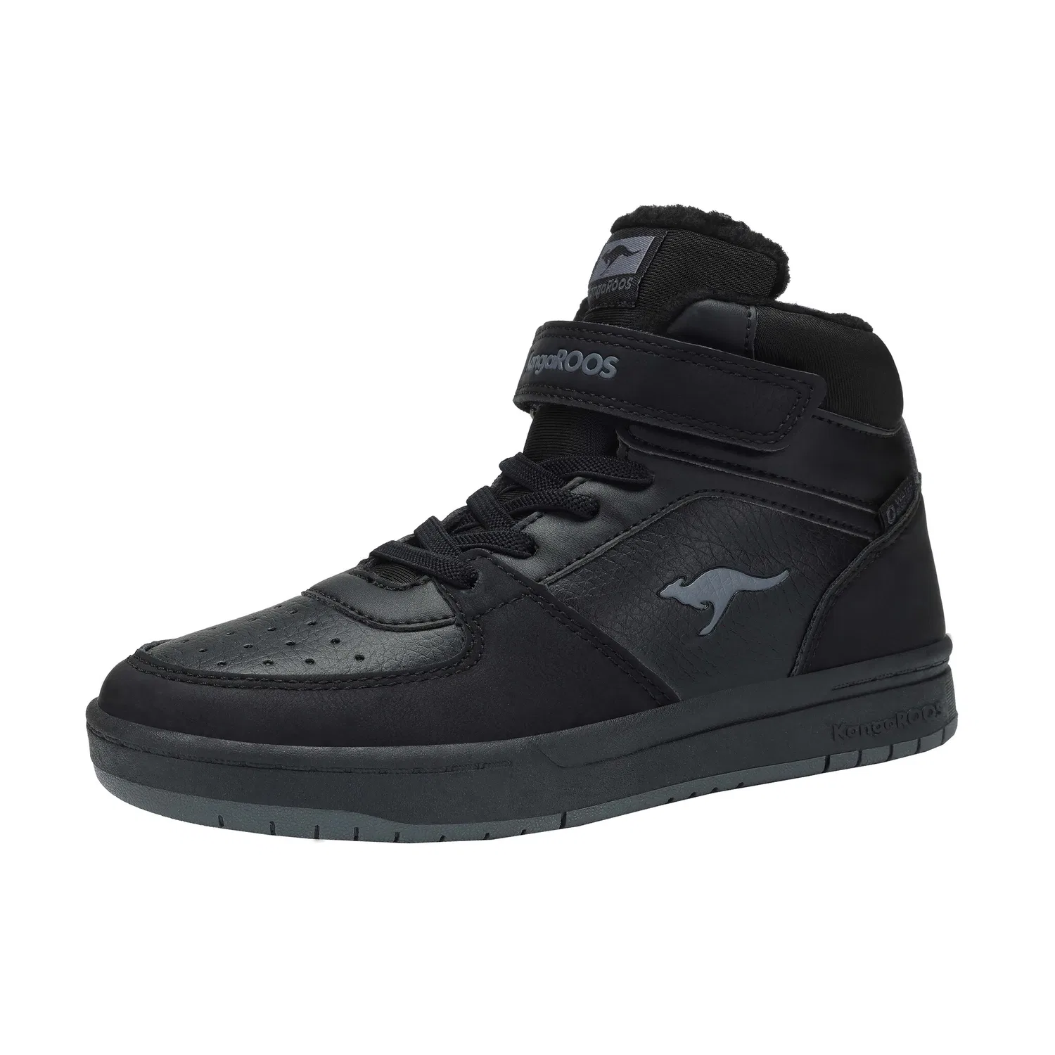 Детские кроссовки с водонепроницаемым верхом KangaROOS, Jet Black/Steel Grey