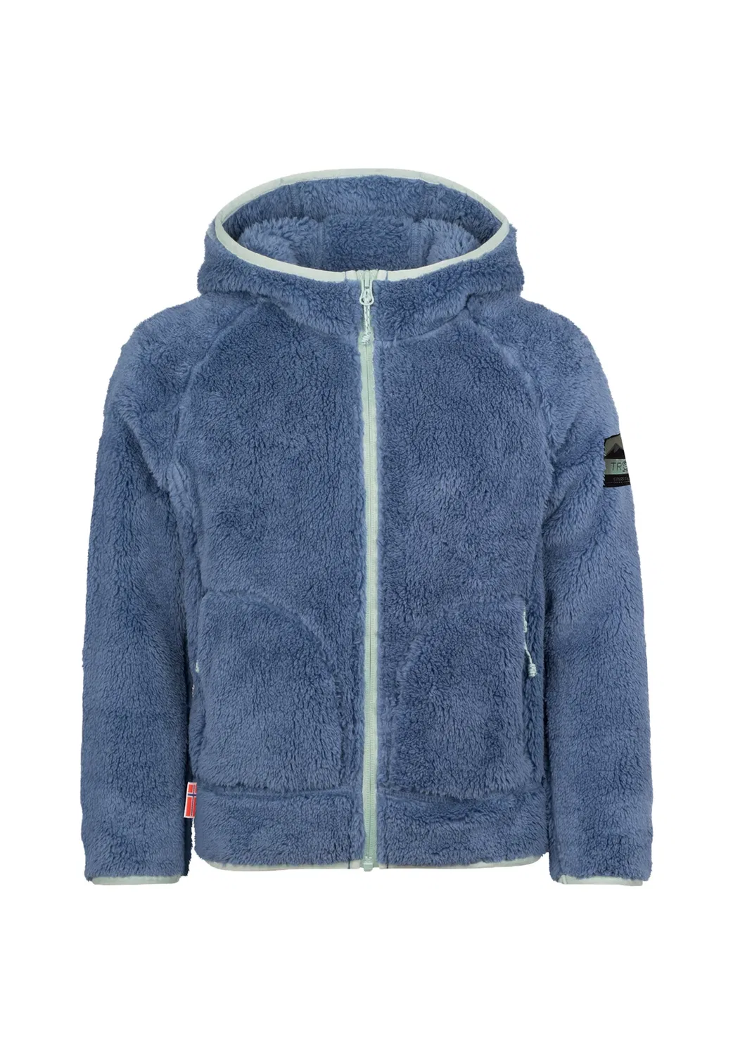 Женская куртка Borgund xt унисекс - флисовая куртка Trollkids, Lotus Blue/Navy