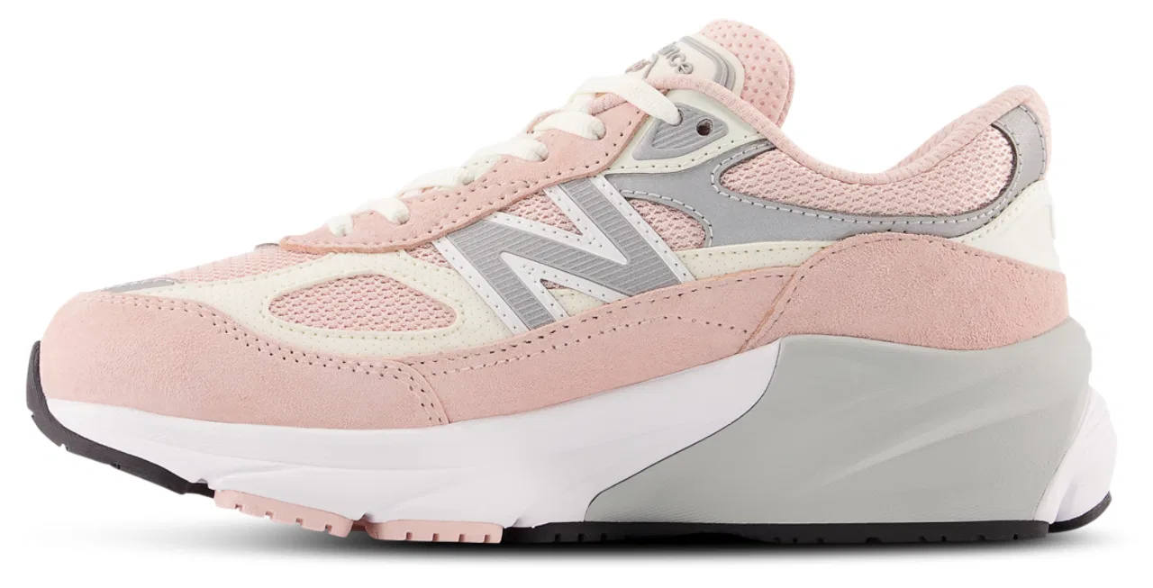 Кроссовки для девочек 990 New Balance, розовый/белый — фото 2