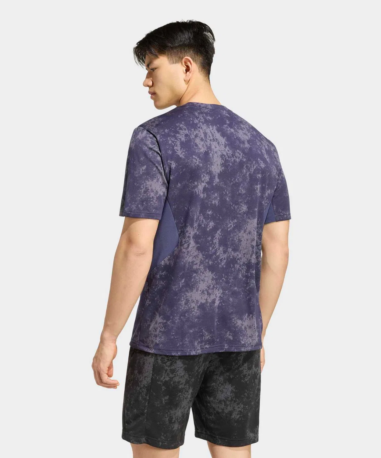 Мужская футболка с длинным рукавомTraining AOP T-Shirt Adidas, Blue — фото 2