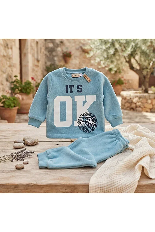 Детский спортивный костюм с принтом Biancofiglio, Turquoise