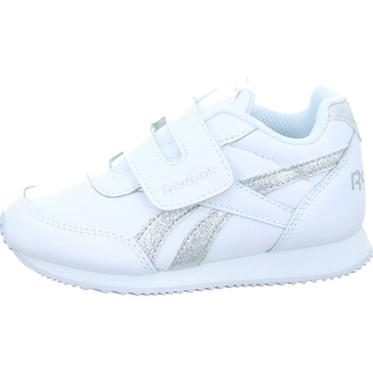 Детские кроссовки для мальчиков с закрытым носком Reebok Royal Cljog 2 KC, White Silver