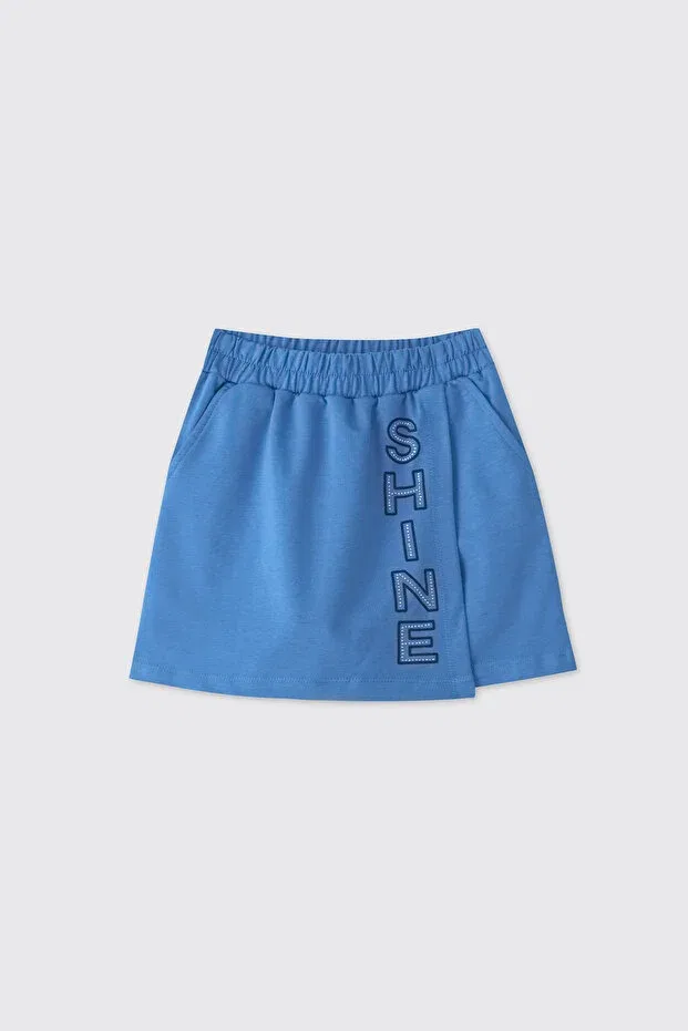 Детские шорты-юбка для девочек с принтом Saks Skirt Panço, Saks — фото 3