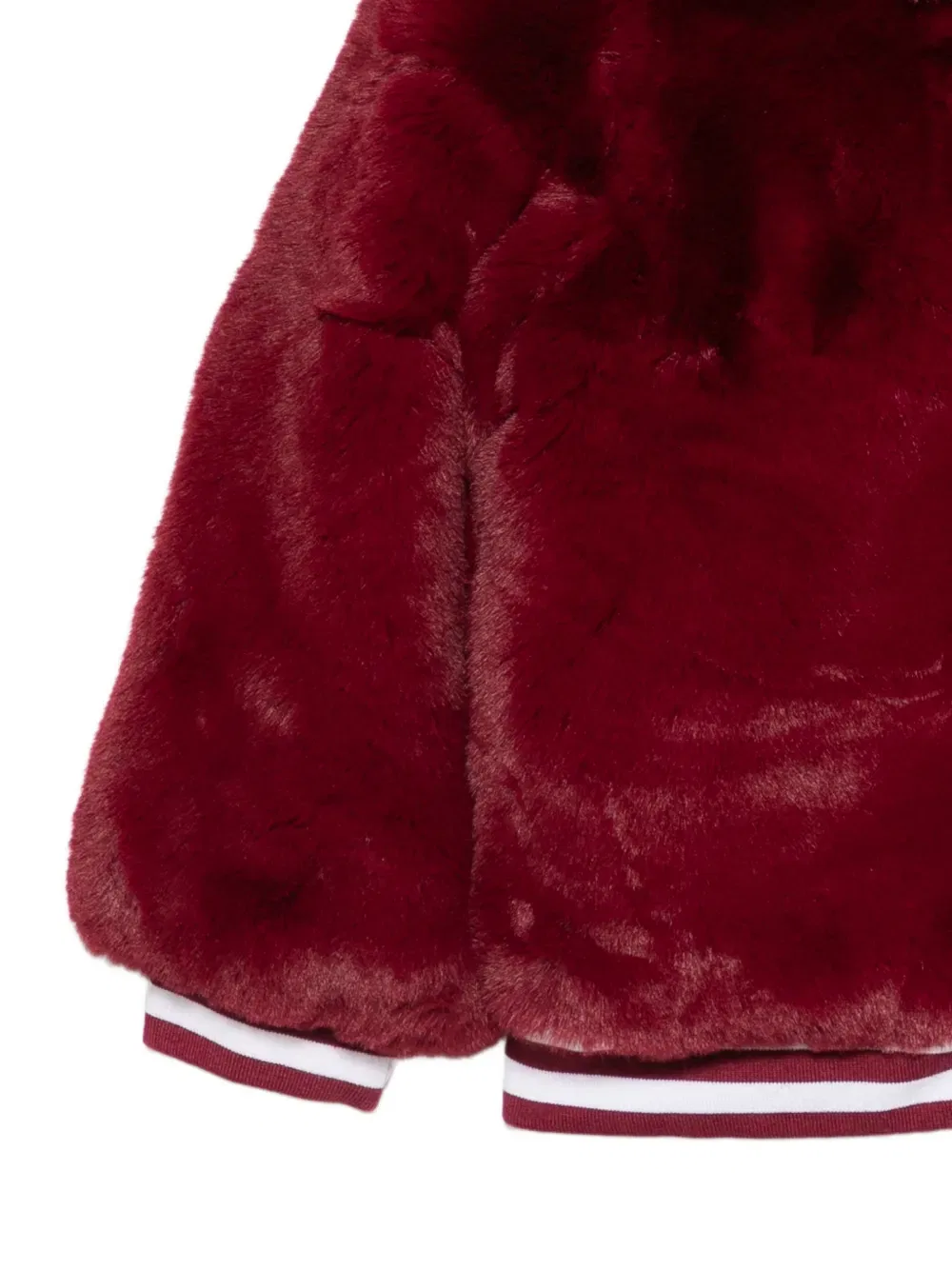Куртка из искусственного меха Stella McCartney Kids, красный — фото 3