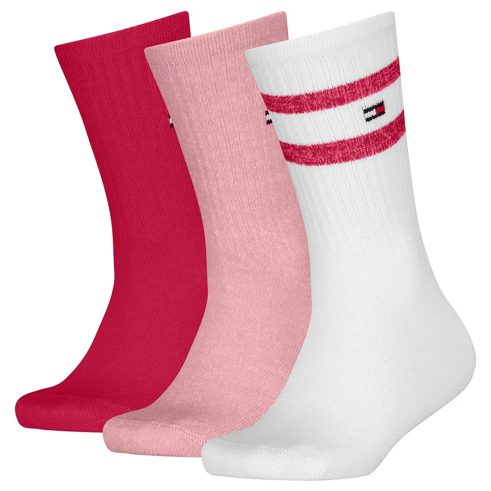 Детские носки-гольфы с укрепленной пяткой и мыском Tommy hilfiger, Pink