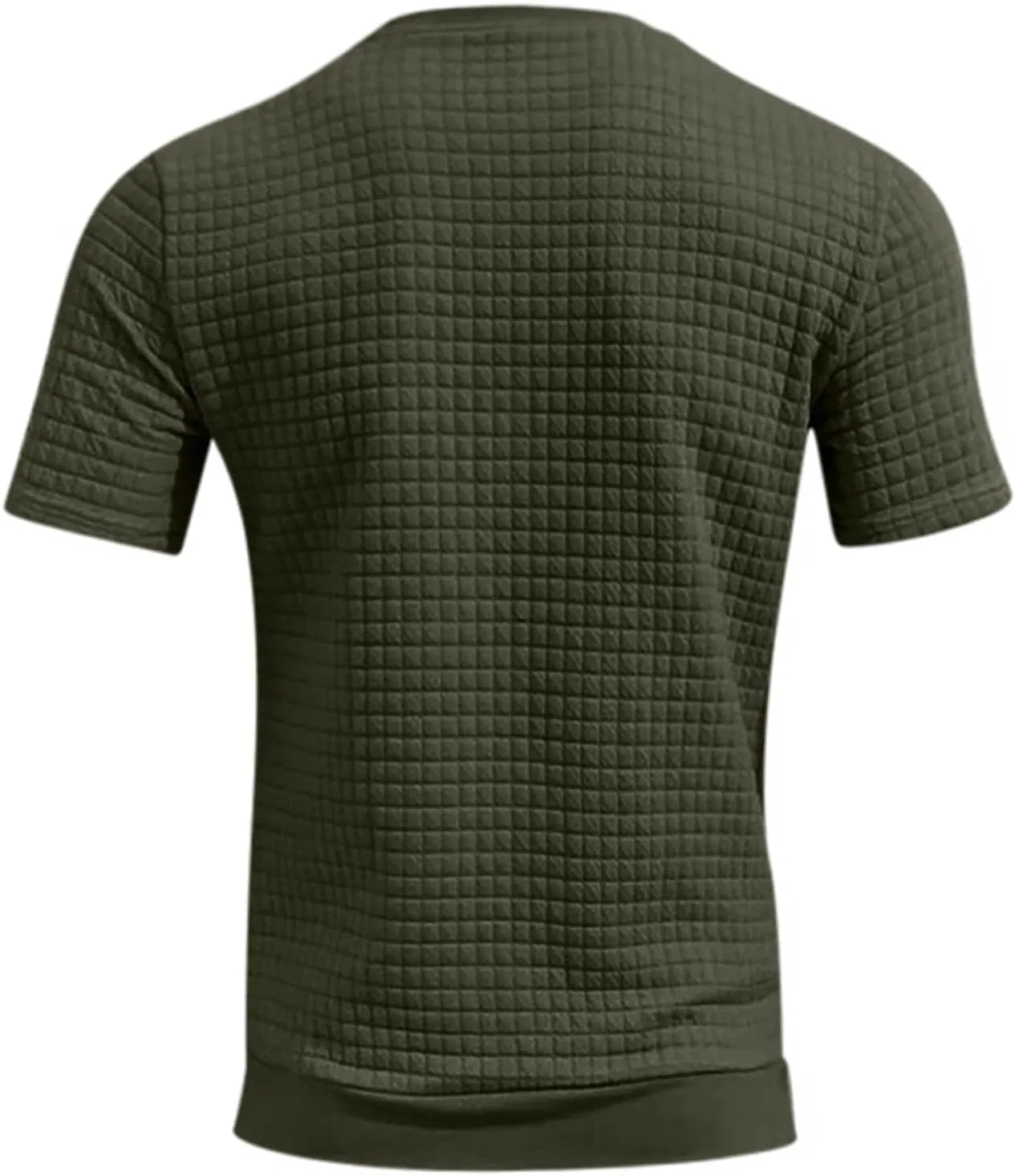 Мужская футболка с принтом Spring Loose Fit, Army Green — фото 3