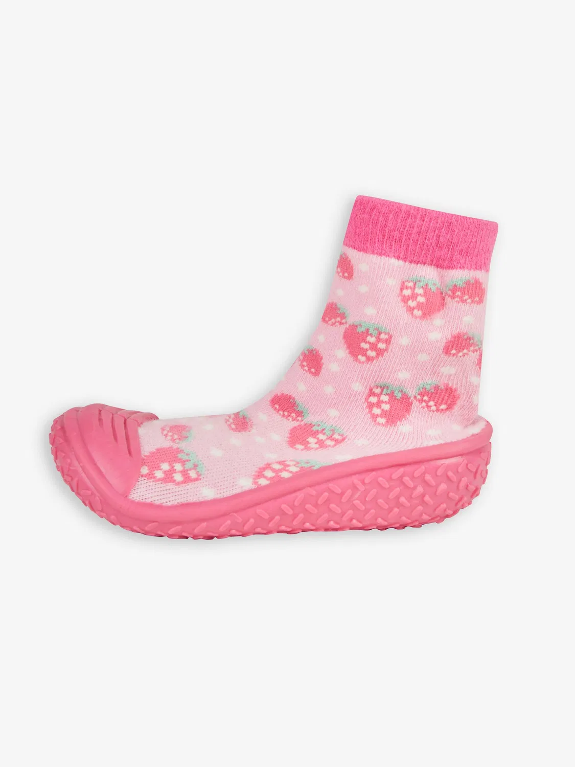 Тапочки-носочки Strawberry Jojo Maman Bébé, розовый — фото 3