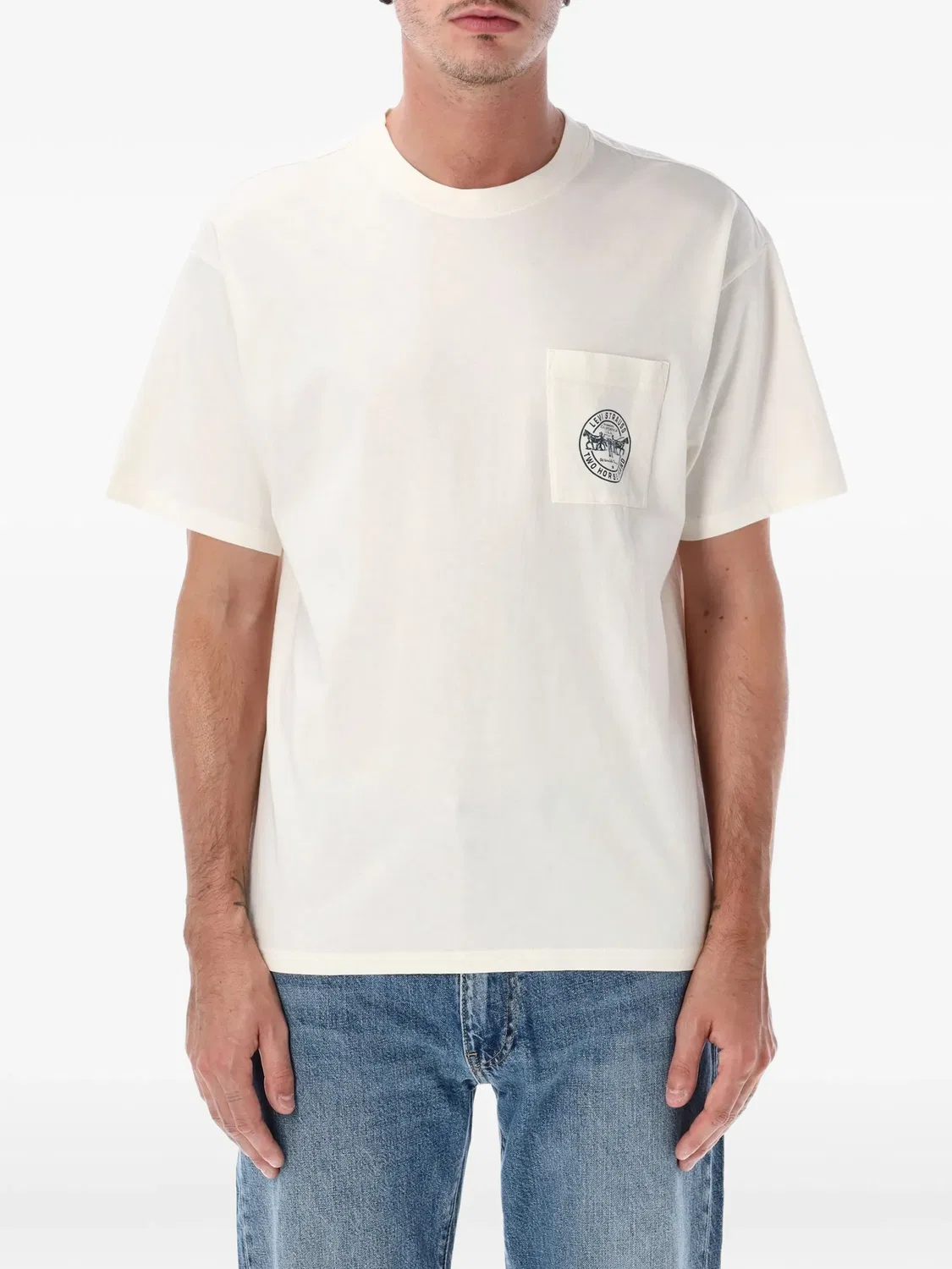 Футболка Two Horse с логотипом Levi'S, белый