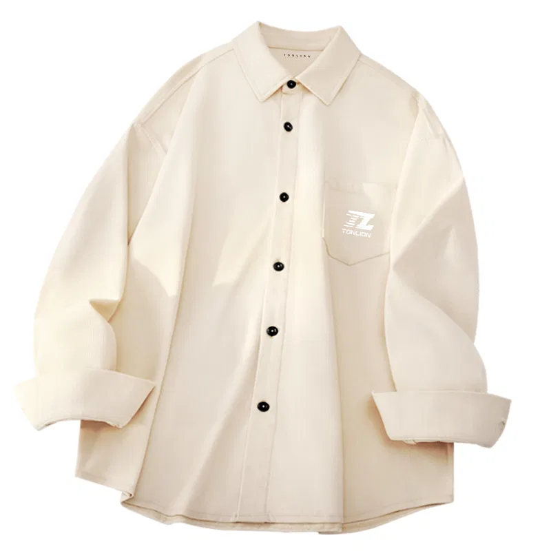 Детская рубашка отложным воротником Tonlion, Light Beige