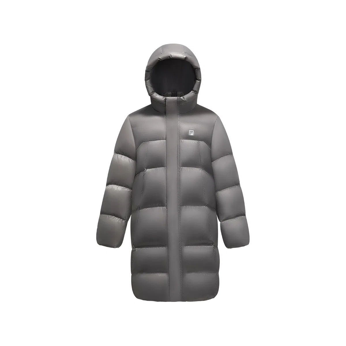 Детский пуховик с капюшоном FILA KIDS, Proton Gray