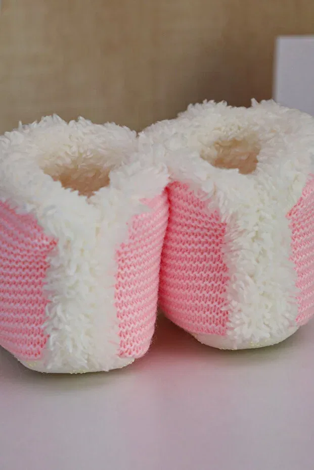 Детские тапочки без шнурков с начесом Minytim, Candy Pink — фото 3