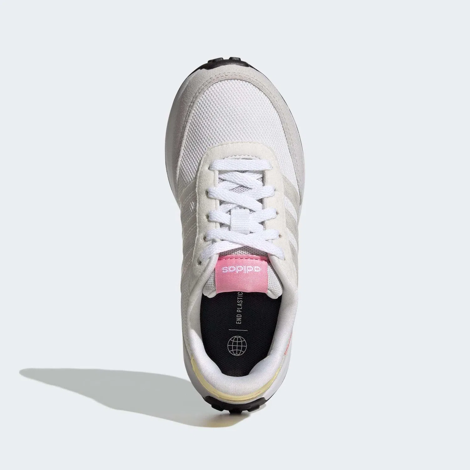 Детские кроссовки с замшевыми вставками Run 70s Adidas, Weiss Rosa — фото 3
