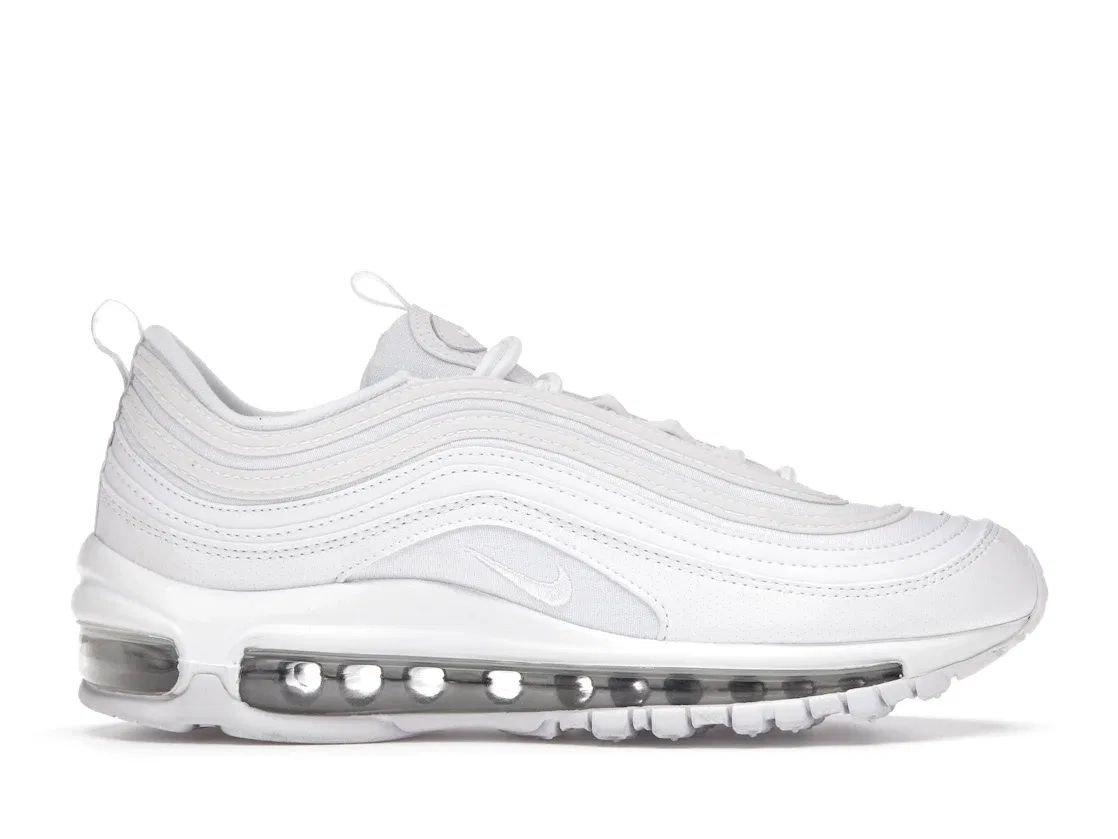 Детские кроссовки с полной амортизацией Nike Air Max 97, White/Metallic Silver
