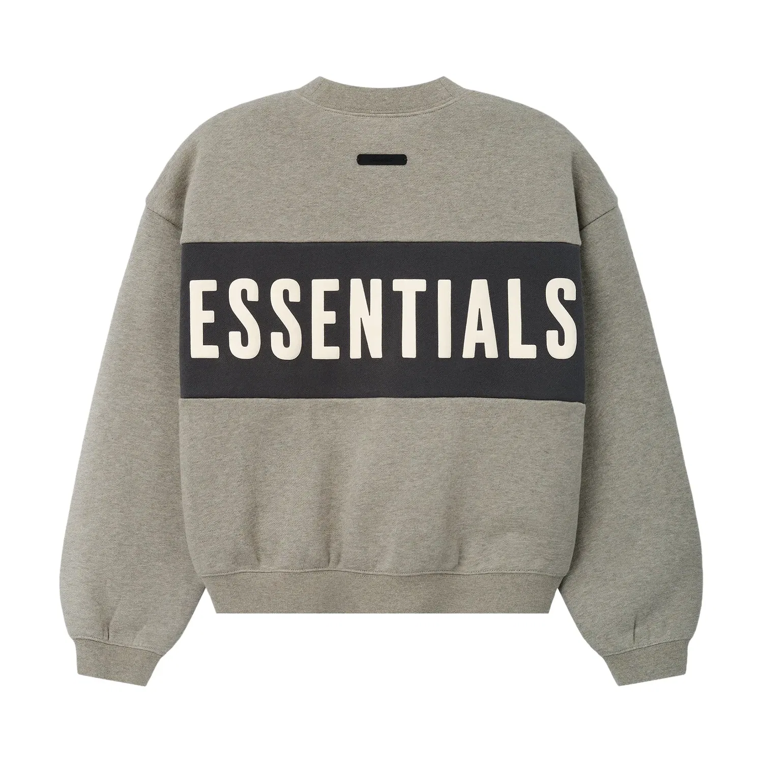 Укороченная свободная толстовка с вставками Fear of God Essentials, серый — фото 2