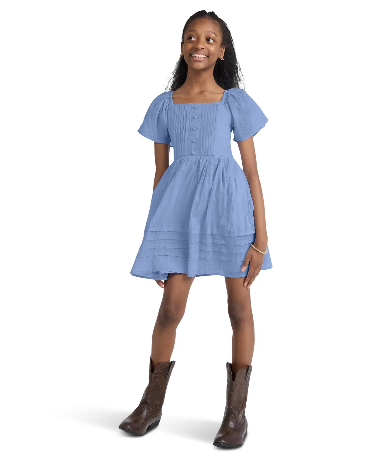 Мини-платье с имитацией складок (для детей постарше) Abercrombie Kids, Windsurfer