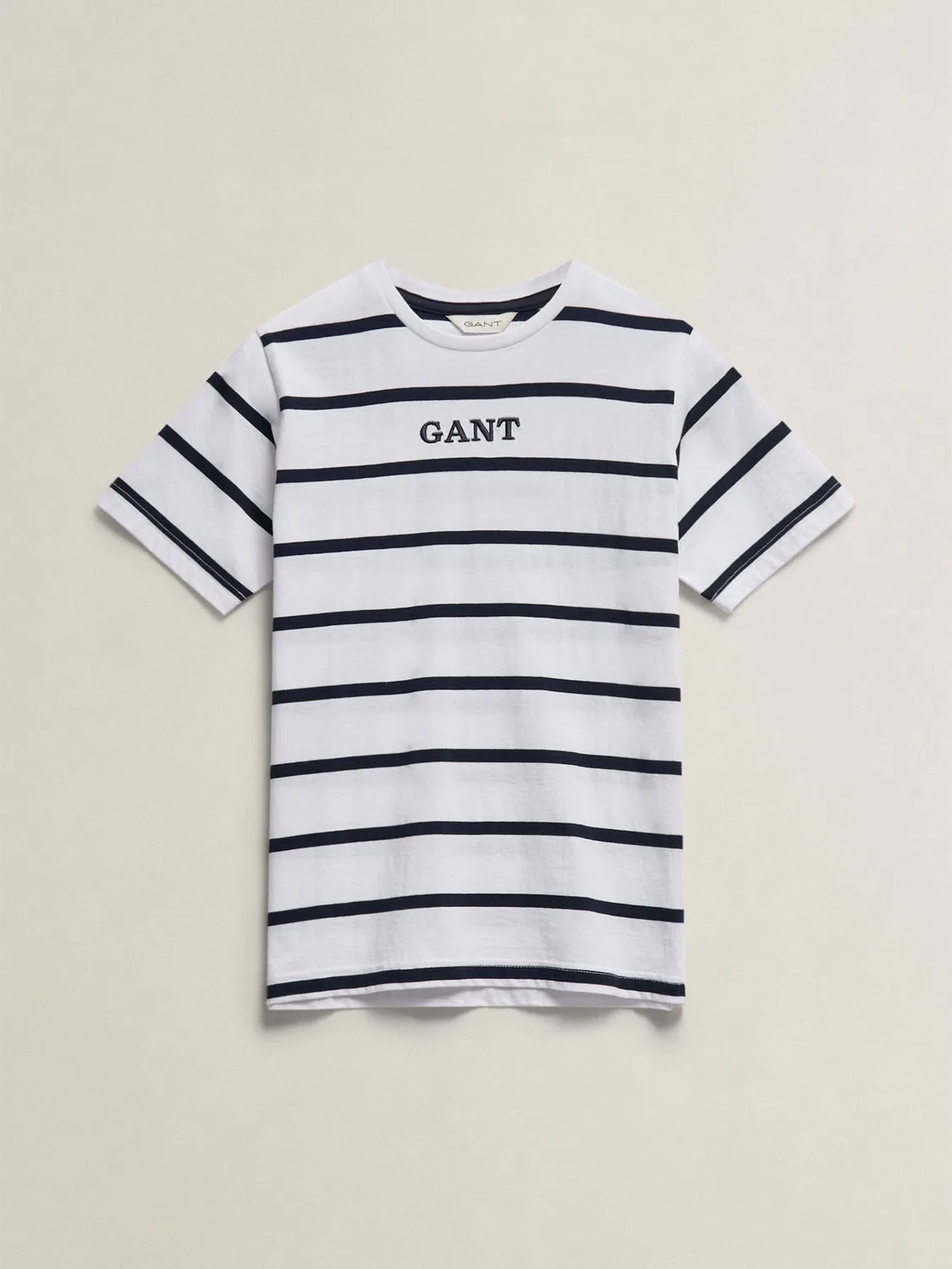 Футболка с графической полосой GANT, белый