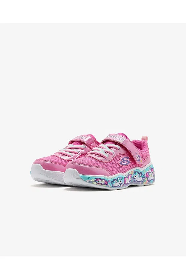 Детские спортивные кроссовки для девочек с коротким каблуком Skechers, Roz — фото 3