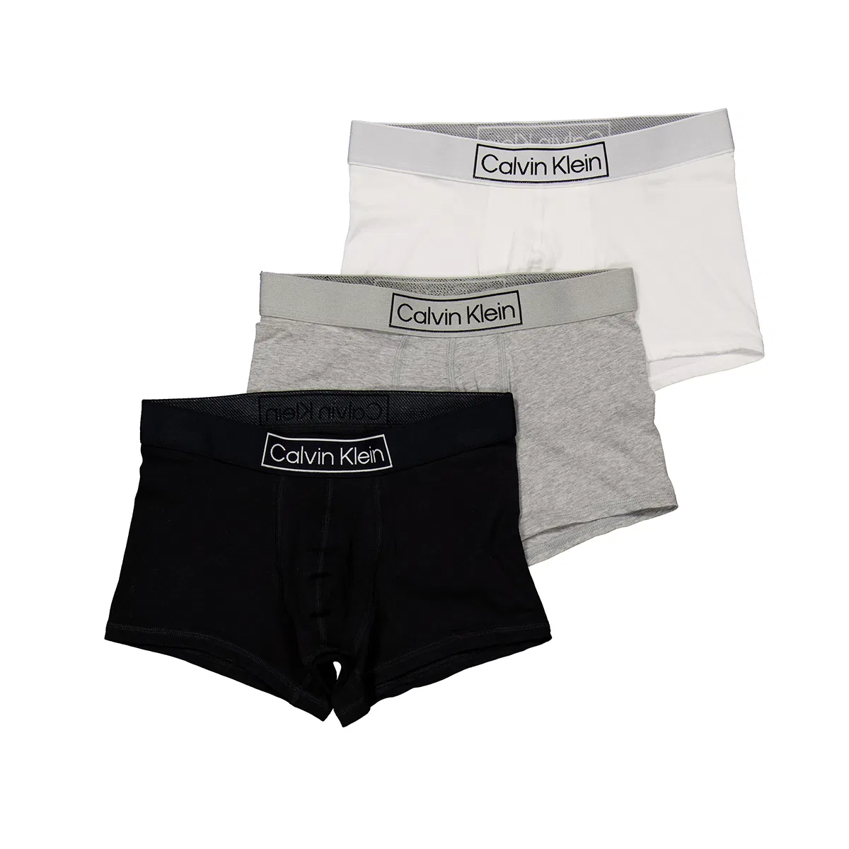 Трусы Calvin Klein, комплект из 3 штук, Reimagine Heritage Cotton Trunks Calvin Klein, Black/Grey Heather/White