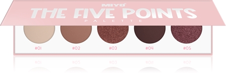 

Палитра теней для век Miyo Eyeshadow The five points, 11 Femine flame 1 szt.