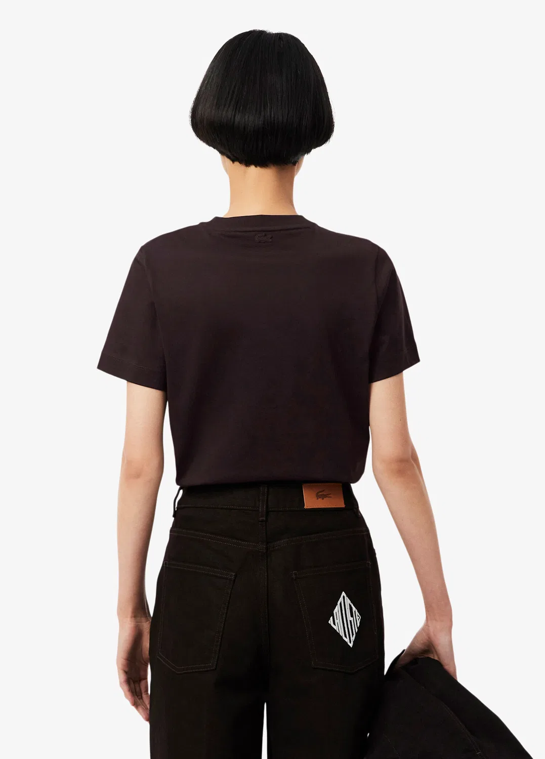 Футболка Lacoste Regular Fit, коричневая — фото 3