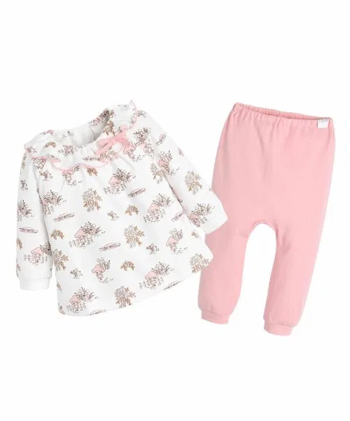 Детский комплект для девочек с длинным рукавомMash Top & Pants moimoln, Pink