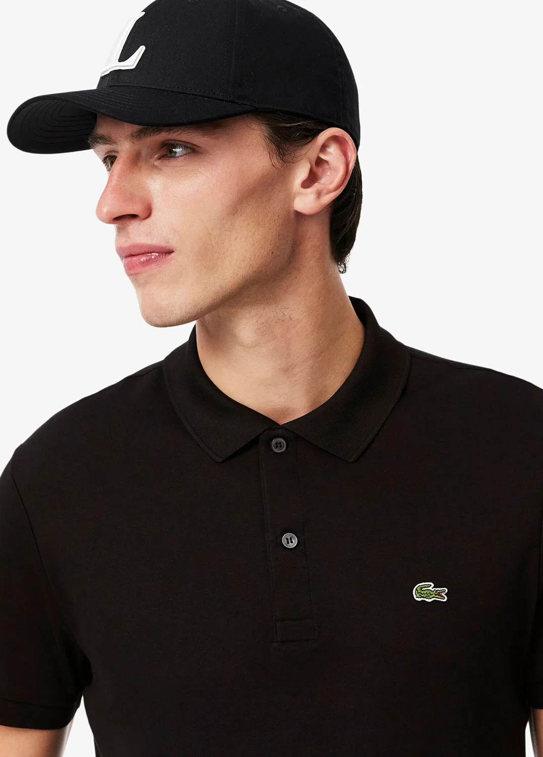 Футболка поло Lacoste, черный — фото 4