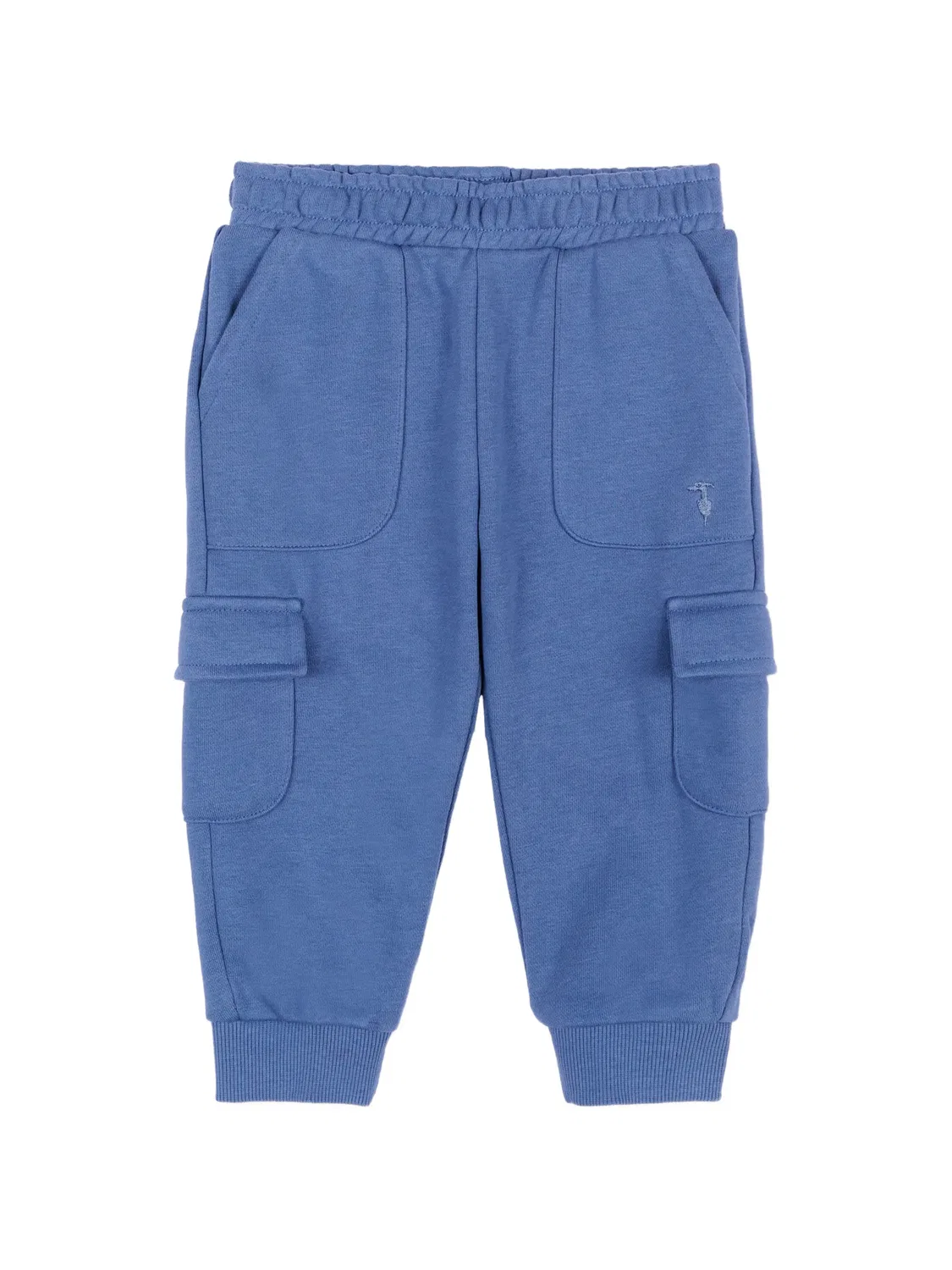 Спортивные брюки с вышитым логотипом Trussardi Junior, синий