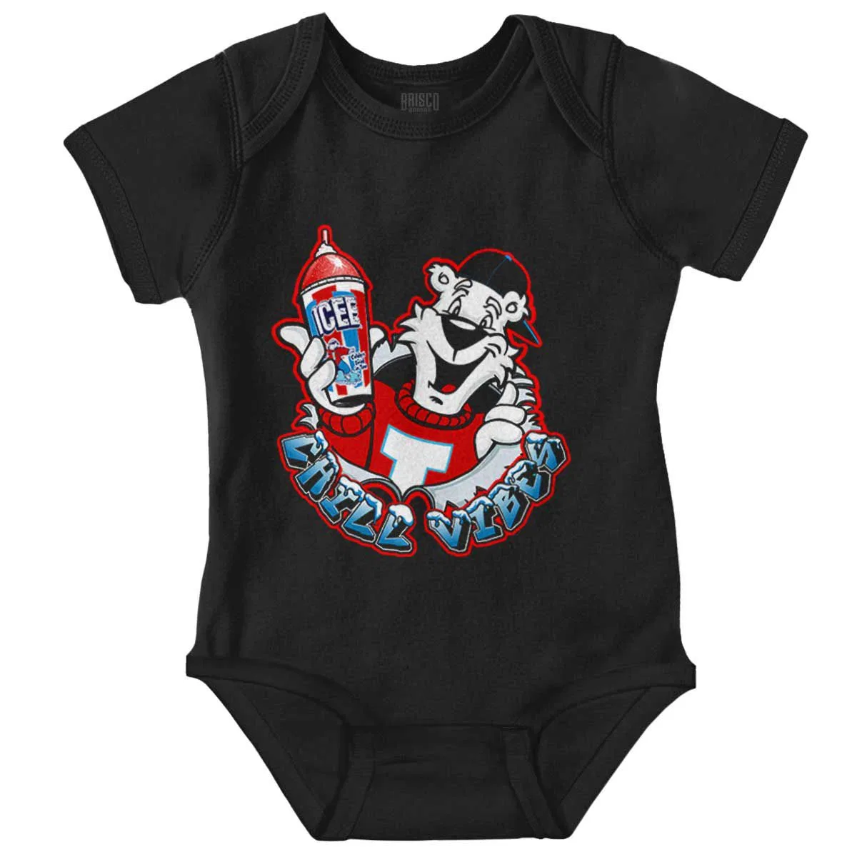 Детский боди-комбинезон с принтом ICEE Bear Chill Vibes Brisco Brands, Black