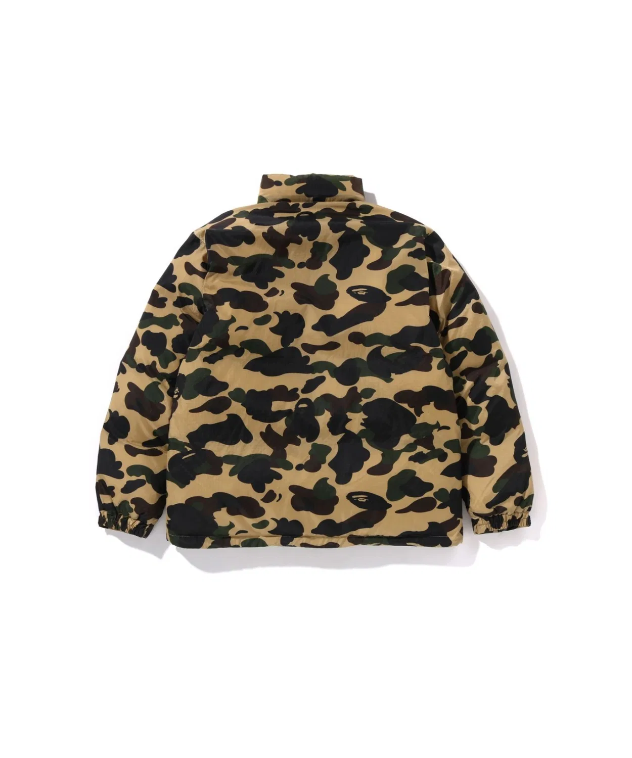 Детский пуховик с камуфляжным принтом 1ST CAMO A BATHING APE, Green — фото 3