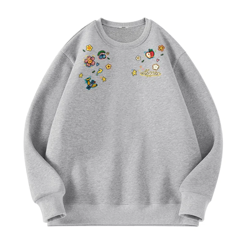 Детский свитшот с принтом Fruit Party MINISO, Heather Gray