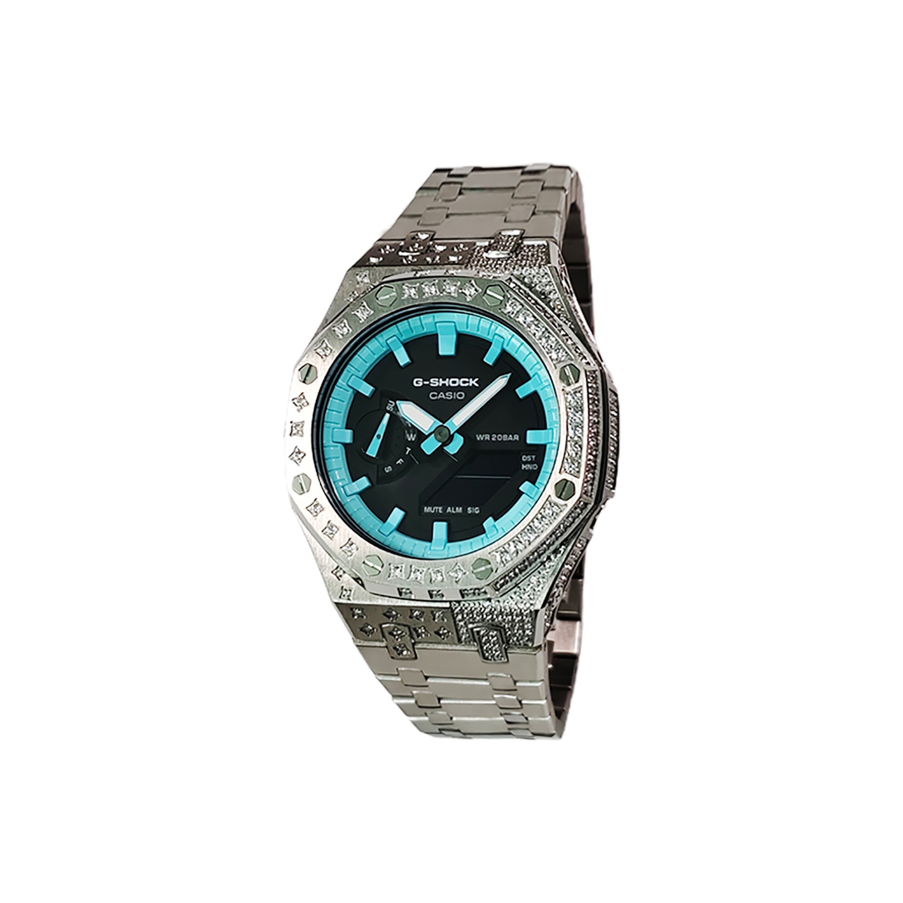 

CASIO Часы Retrofit Series Electronic Movement Stainless Steel Strap Watch Men's Watch Black Dial