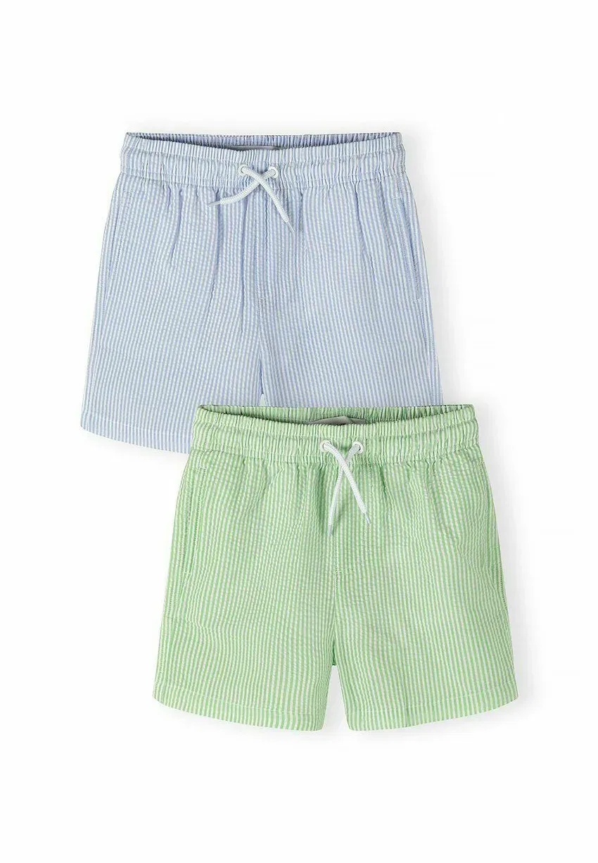Комплект из 2 плавательных шорт с карманами Minoti, Green/Blue