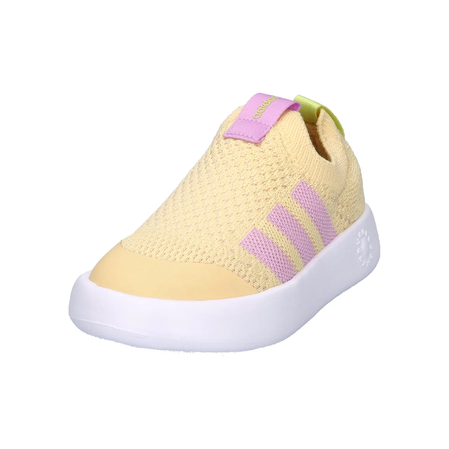 Детские кроссовки с верхом из текстиля BUBBLECOMFY I Adidas, Yellow Rosa White — фото 4