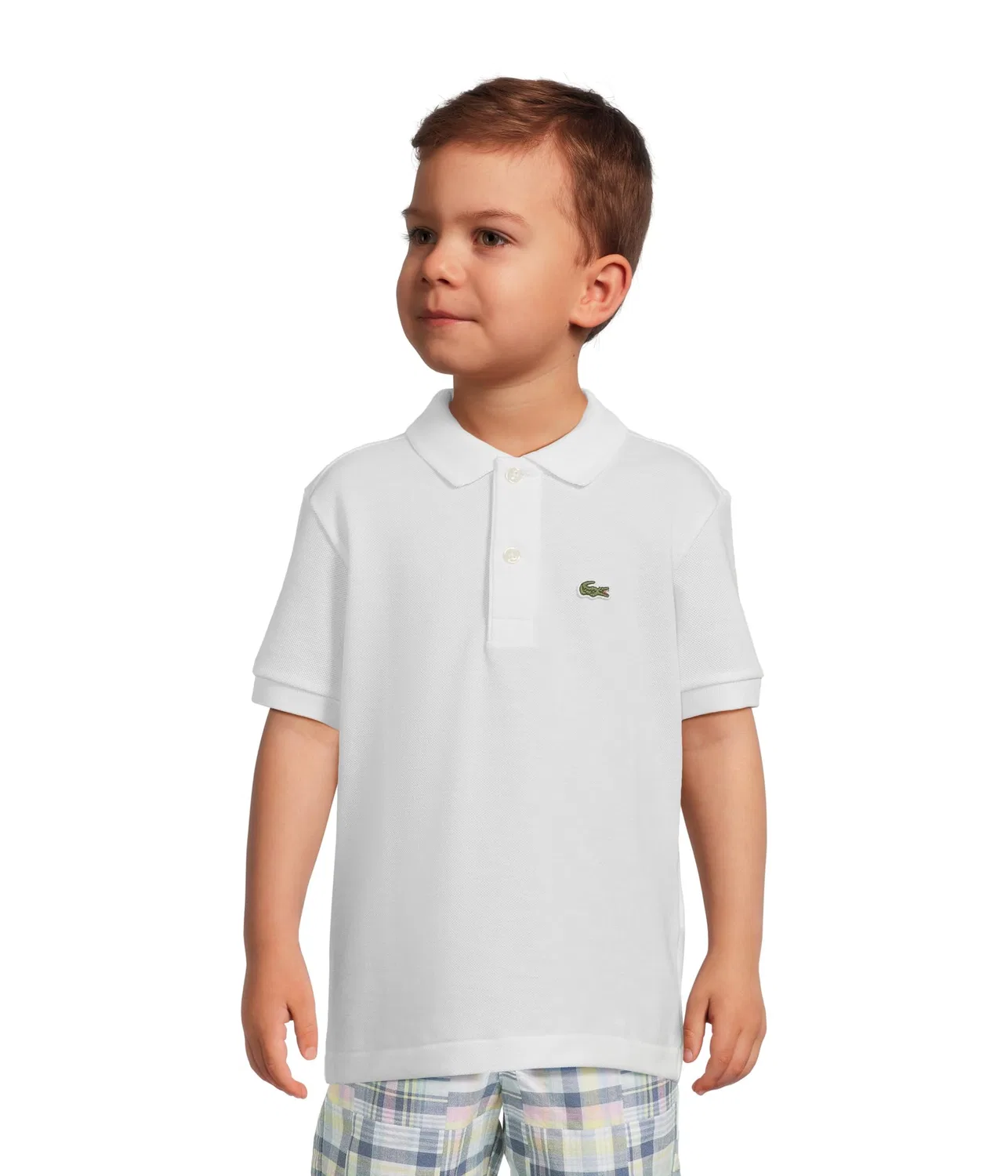 Поло Petit Pique (для малышей/детей постарше) Lacoste Kids, Blanc
