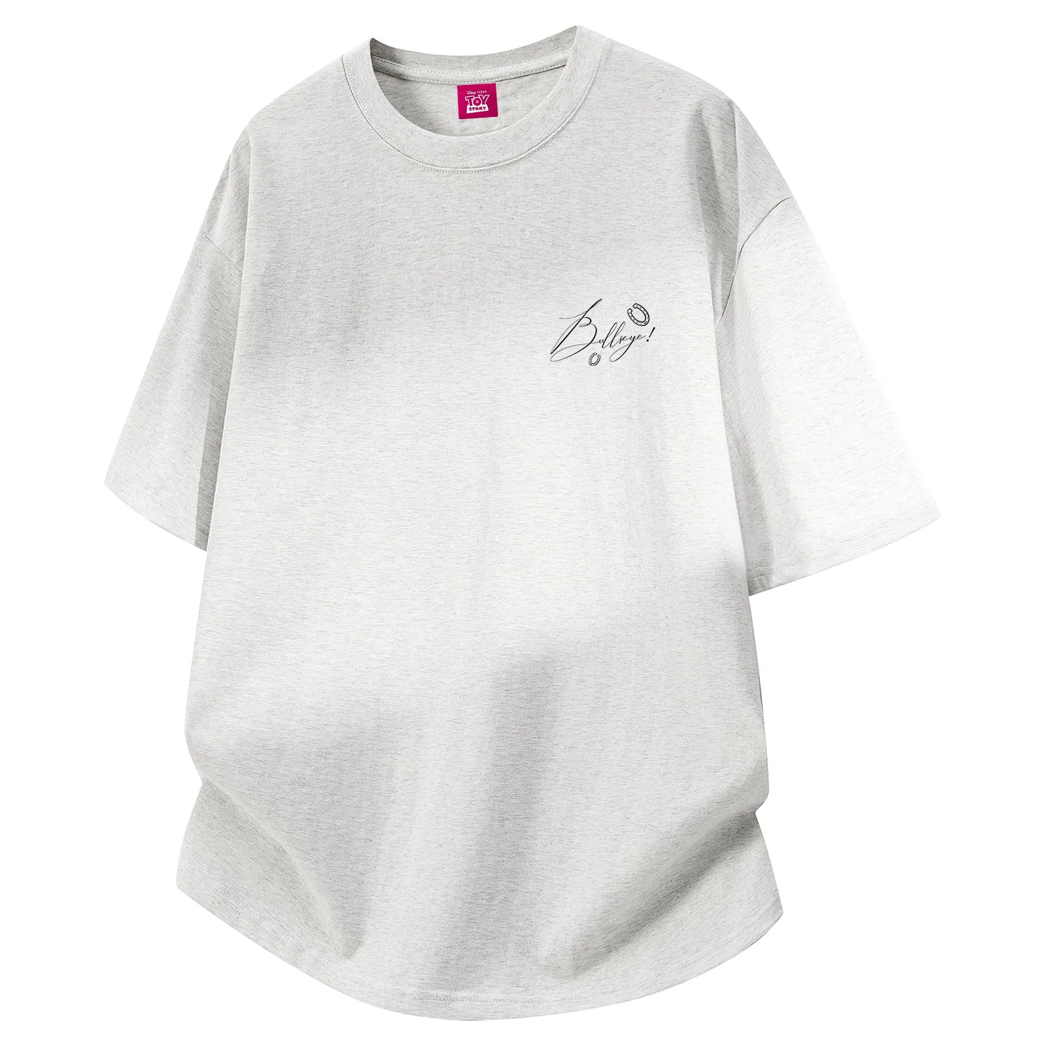 Детская футболка хлопковая Disney Unisex Crew Neck Thin Straight Fit, Pink — фото 4