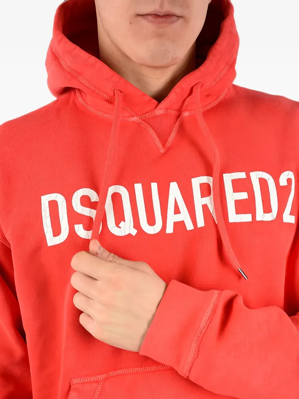 Худи с графическим принтом Dsquared2, красный — фото 4