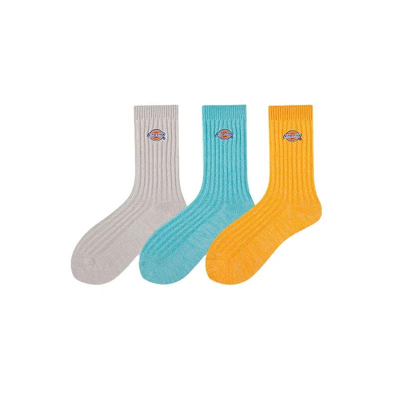 Детские носки с длинным голенищем, комплект из 3 пар, Dickies, Gray/Blue Green/Orange