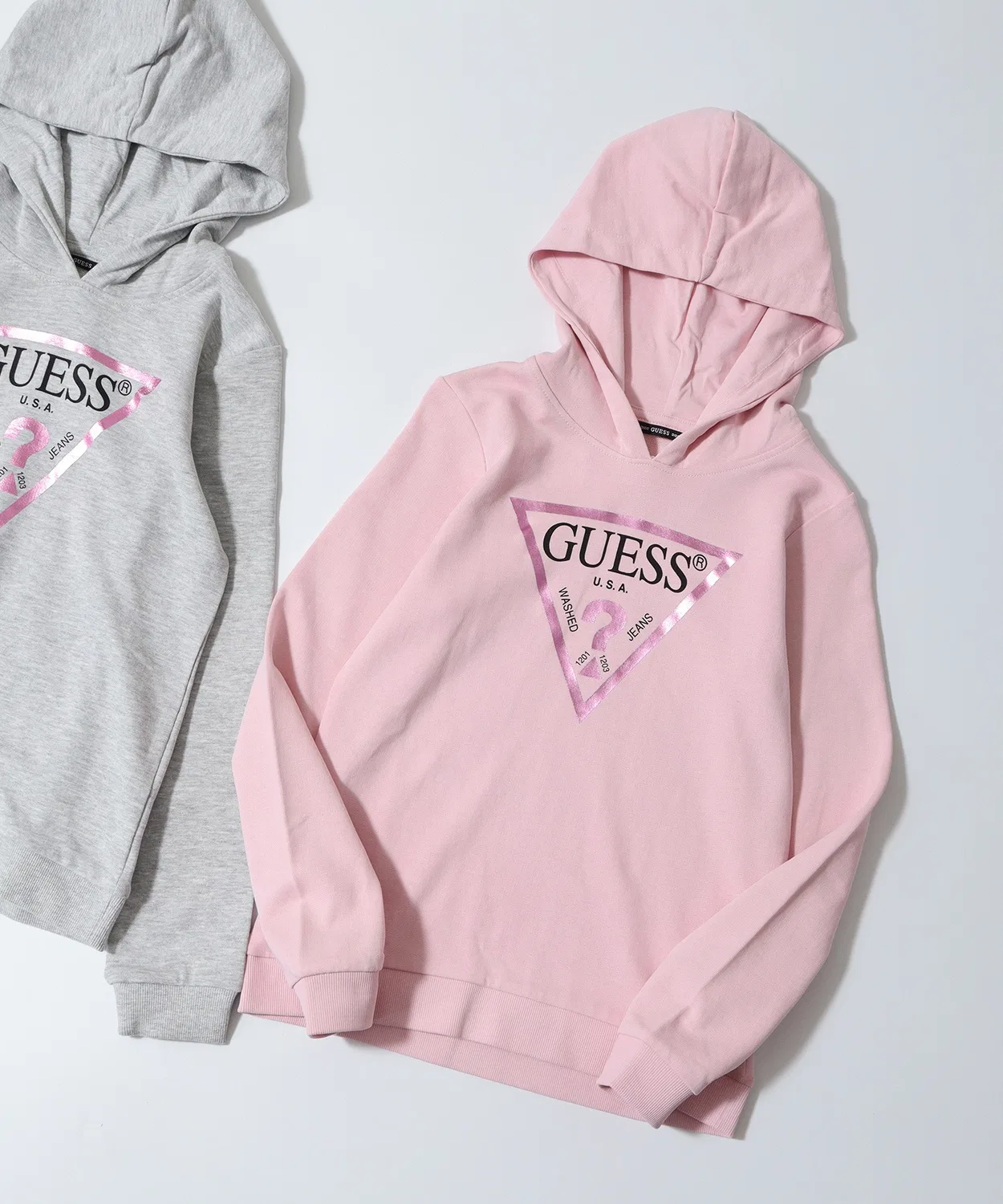 Детский худи с длинным рукавомGuess, Light Pink
