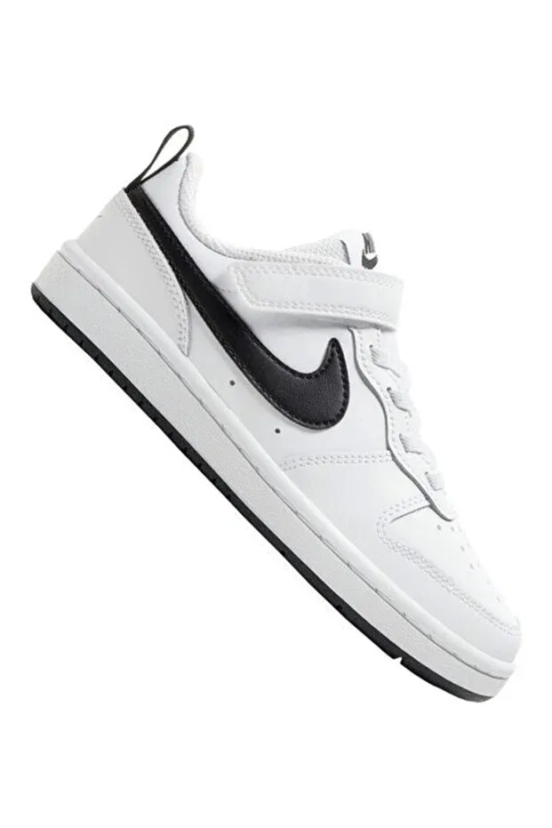 Детские кроссовки для девочек с шнуровкой Nike Court Borough Low 2 (PSV), White — фото 3