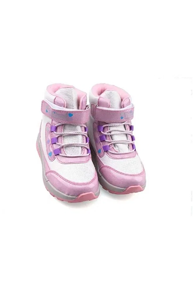 Детские ботинки для девочек с липучкой Colorful half boots Aradığım Herşey, Pink — фото 2