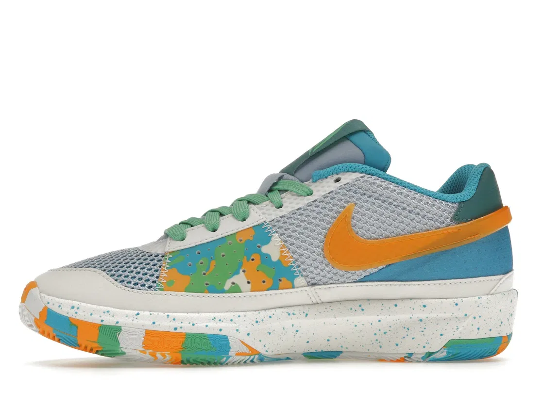 Детские кроссовки для баскетбола Nike Ja 1 Water Battle (GS), White/Sundial/Cobalt Bliss — фото 3