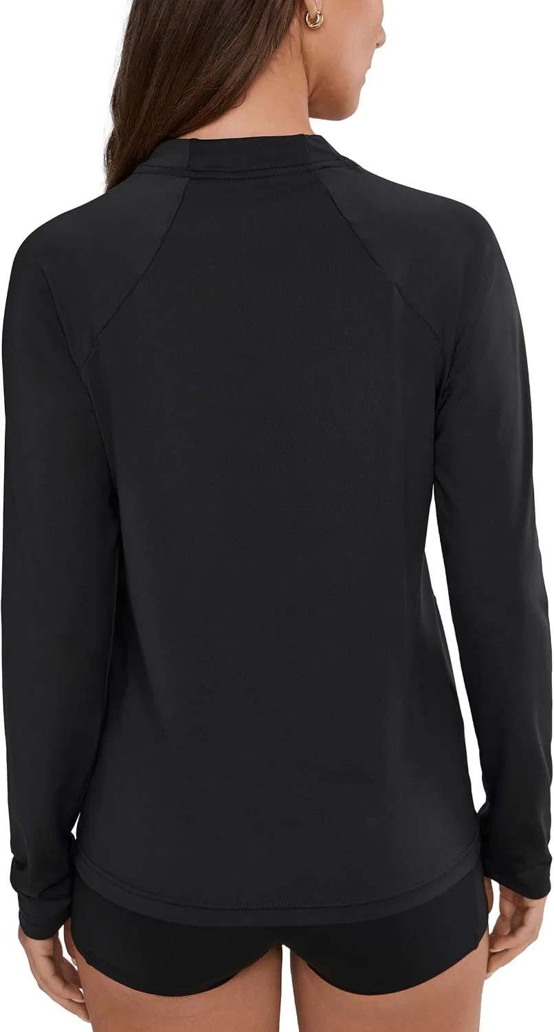 Женская рашгард футболка с длинным рукавом Nike Dri-FIT UV, Black — фото 4