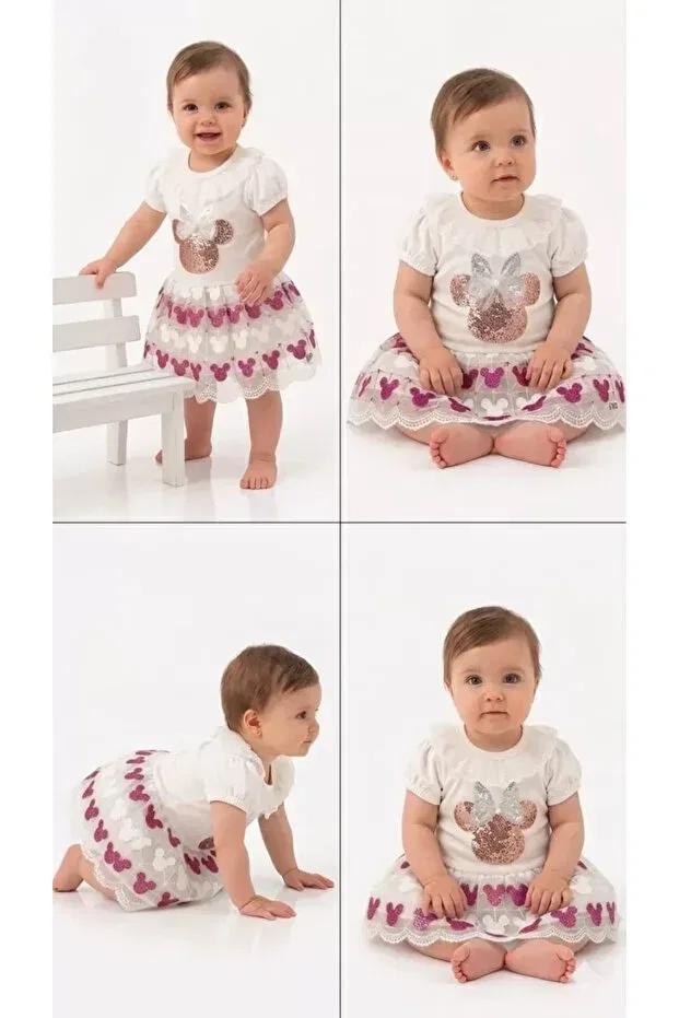 Детский комплект для девочек с пайетками Leylek Baby, Pink