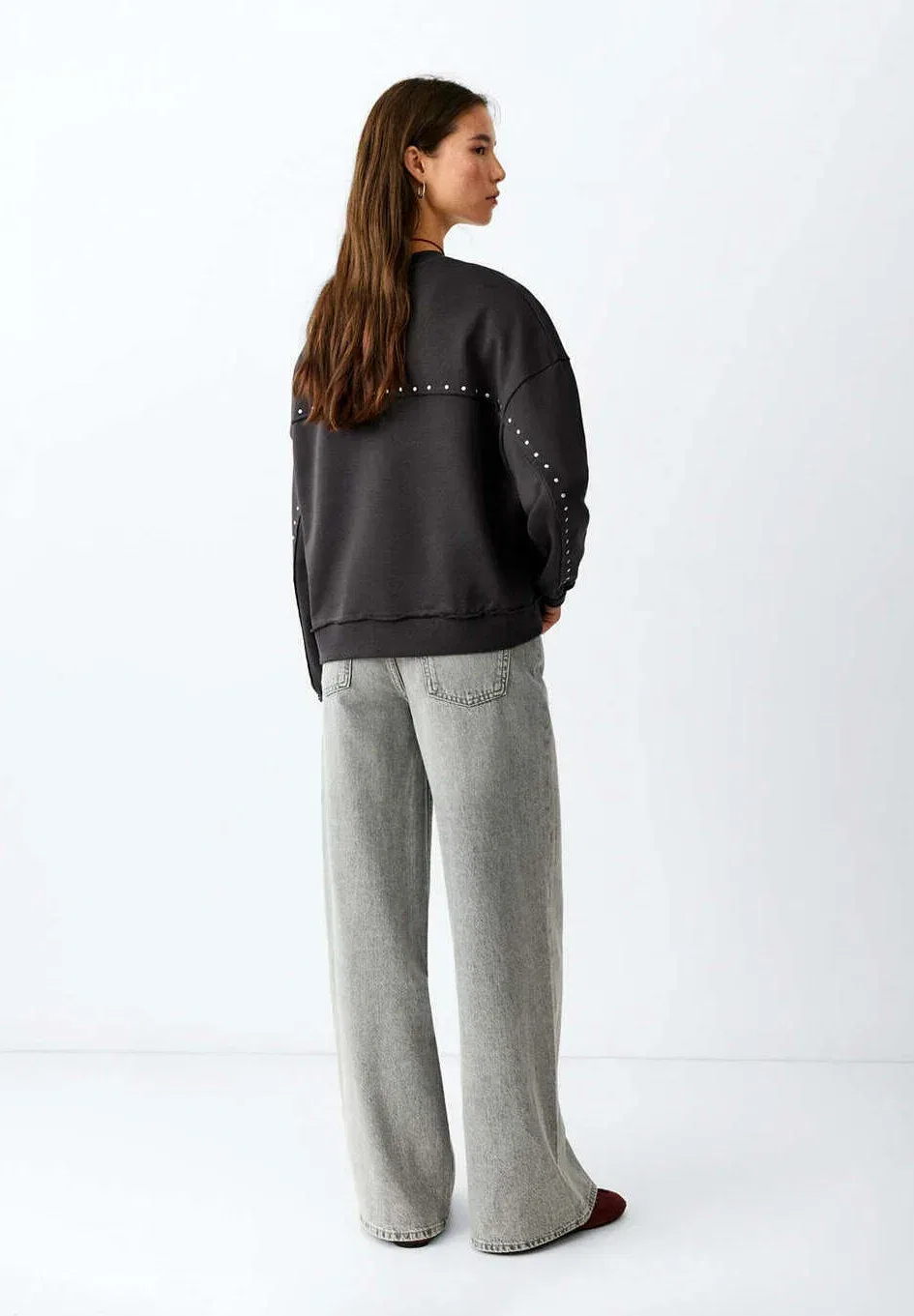 Подростковая толстовка Mango Kids, Anthracite — фото 3