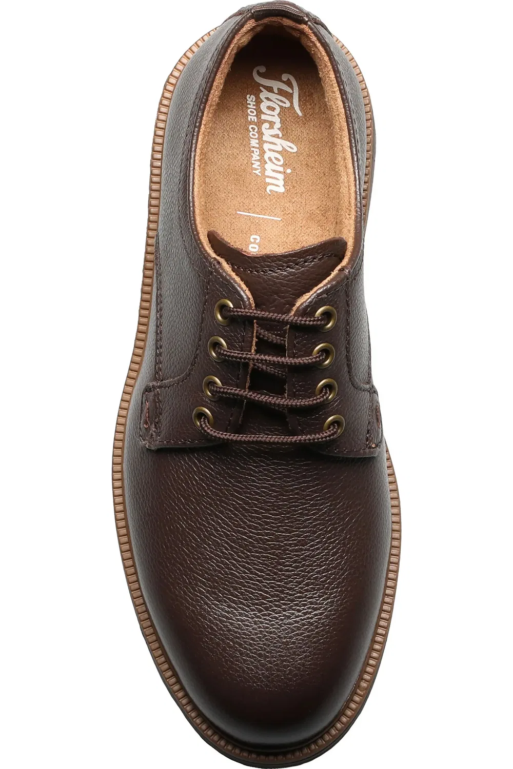 Детские туфли оксфорды на плоской подошве Supacush Jr. Florsheim, коричневый — фото 4