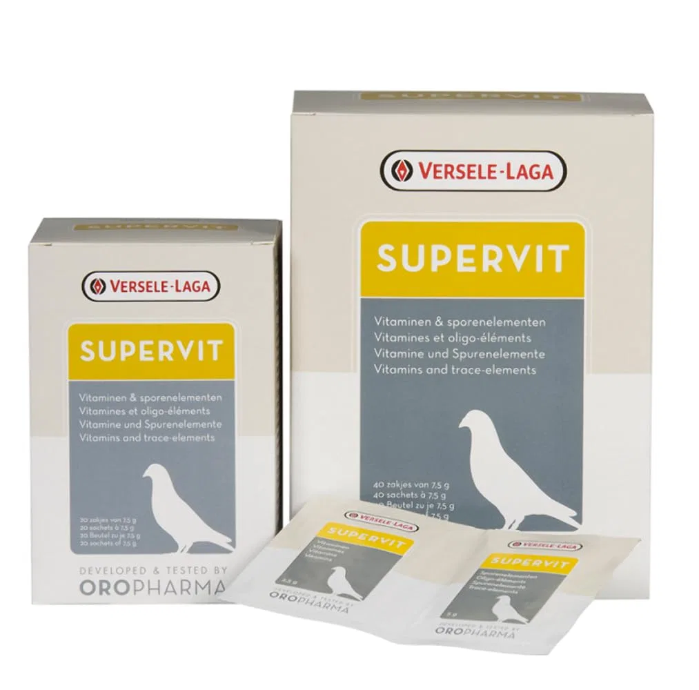 Витаминно-минеральная добавка для голубей Supervit, 40 пакетиков по 7.5 г, Versele-Laga
