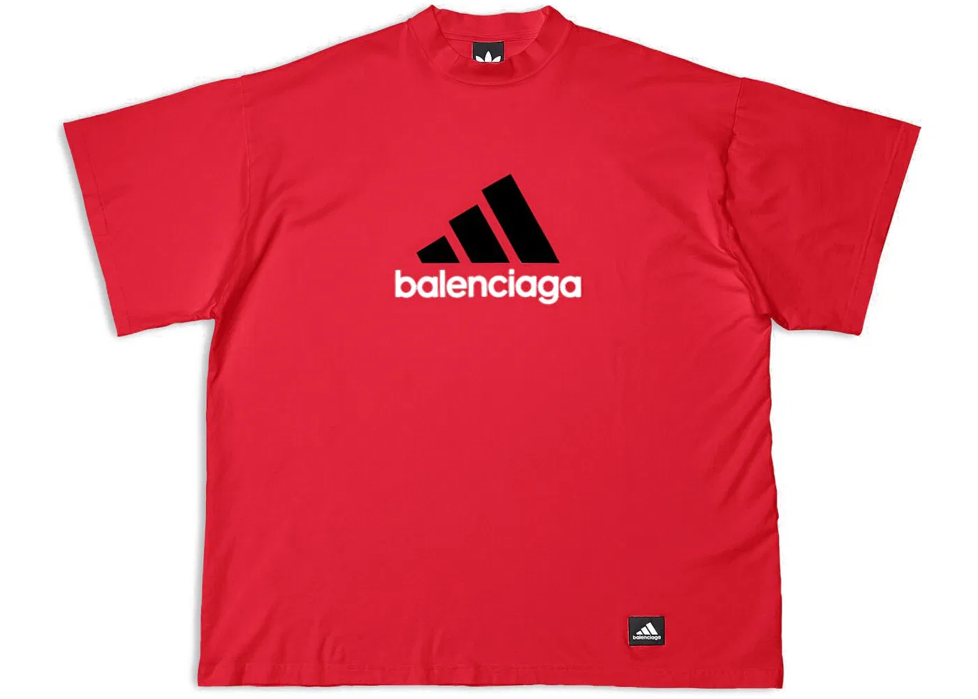 Мужская футболка оверсайз Balenciaga T-Shirt, Red