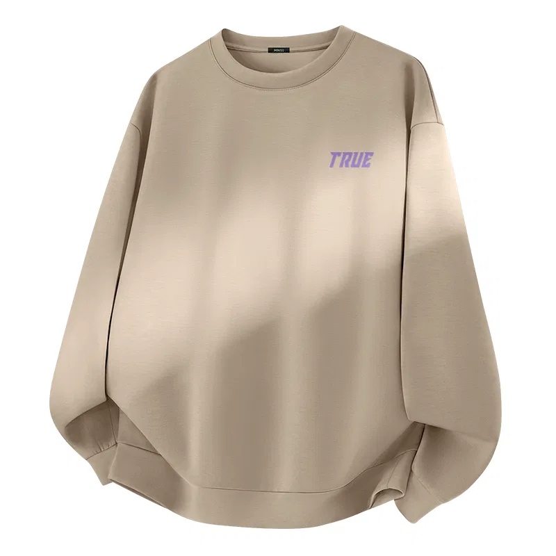 Детский свитшот с принтом MINISO, Цвет: Soft Air Layer Black (Mystic Purple Future Chest Logo) — фото 4